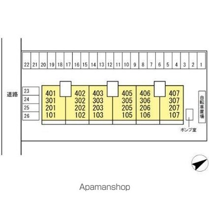 ローズハイツ川口[3LDK/68.16m2]の配置図
