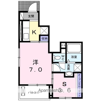 メゾン　サクラ[1K/30.85m2]の間取図