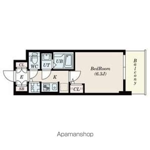 SーRESIDENCE江坂EMINENCEの間取り写真