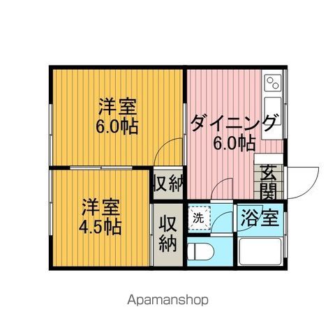 第3かつらハイツの間取り写真