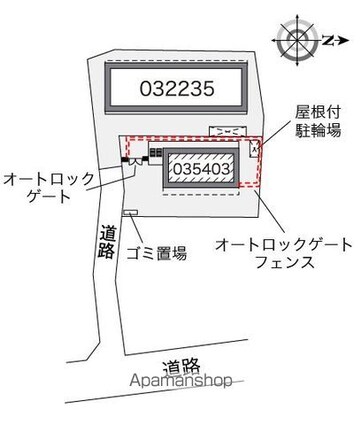 レオパレスＳＵＺＵＫＩ　Ⅱ[1K/19.87m2]の配置図