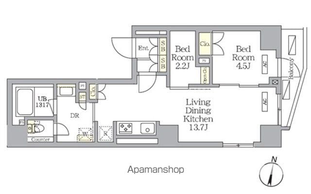 NOGATA RESIDENCEの間取り写真