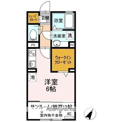 ロードサイド葵 Aの間取り写真