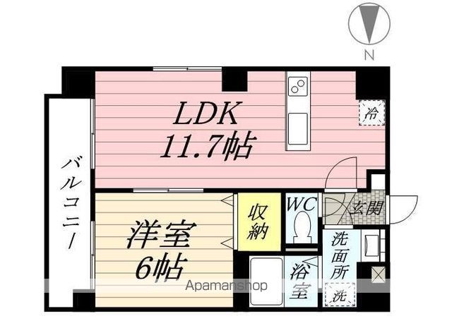 エルベ瓦町の間取り写真