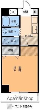 ラフィネ道後[1K/36.57m2]の間取図