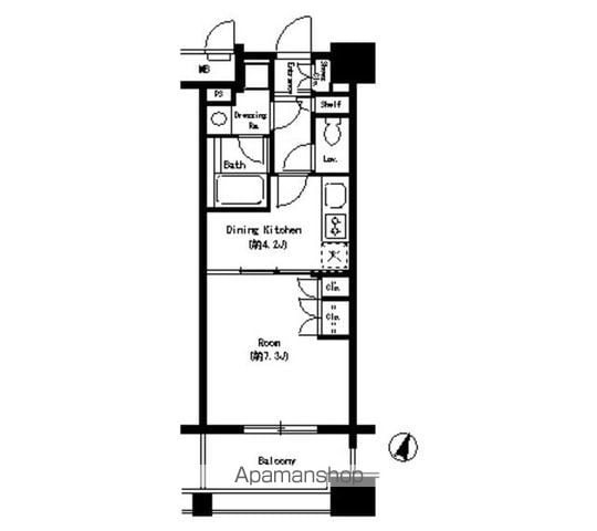 ポートヴィラ靭公園の間取り写真