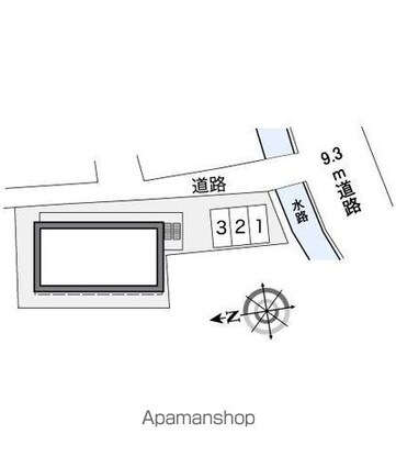レオパレスＥＵＲＯ　ＳＴＡＲ[1K/22.35m2]の配置図
