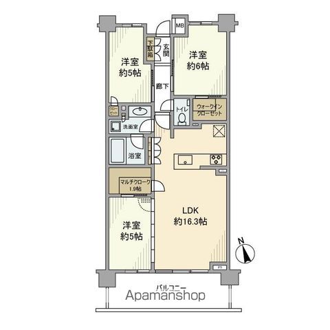 グランリビオ浜田山の間取り写真