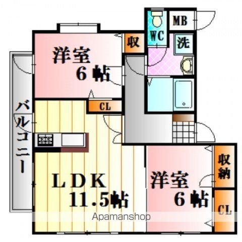 マルシュ梅林IIの間取り写真
