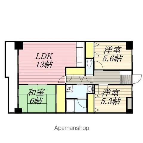 福岡市西区今宿青木のマンションの間取り