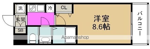 スワンズシティ堂島川の間取り写真