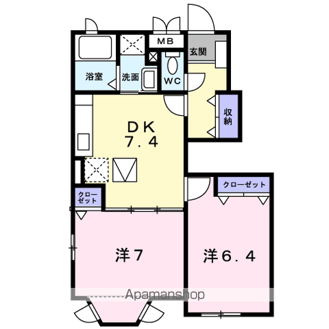 ラフレシールAの間取り写真