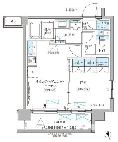 パークアクシス文京本郷の間取り写真