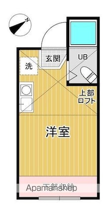 レジデンス中和泉Ａ号棟[1R/15m2]の間取図