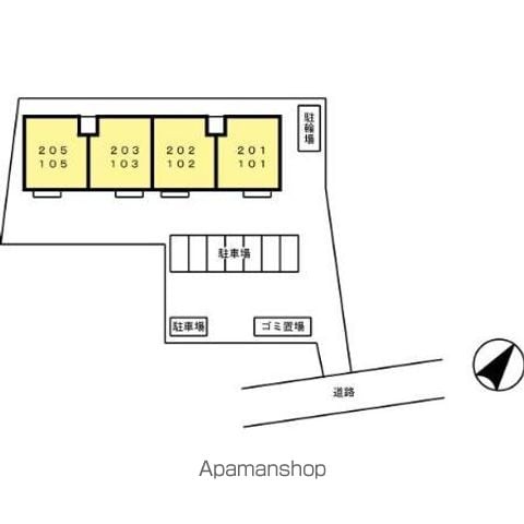 リッツハウス 101 ｜ 福岡県糟屋郡新宮町大字原上1339-8（賃貸アパート2LDK・1階・55.44㎡） その16