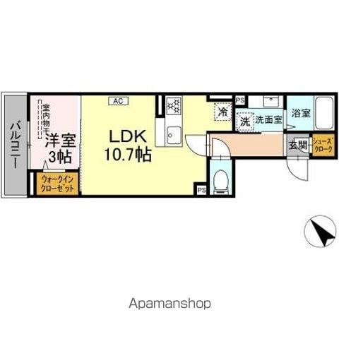 D PAINA 千年新町の間取り写真