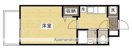 観音町ビル[1K/24m2]の間取図