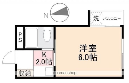近江ハイツ[1K/16.82m2]の間取図