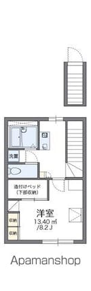 レオパレスフレンド[1K/26.08m2]の間取図