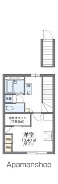 レオパレスフレンド[1K/26.08m2]の間取図