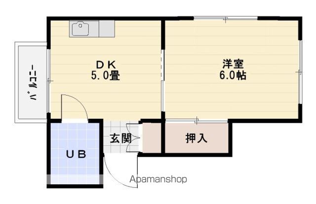 シャトー西白島の間取り写真