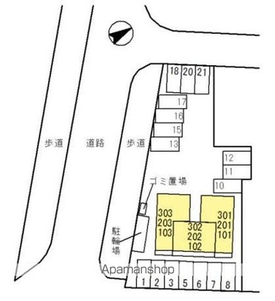 イゾラ　ルーチェ[1LDK/42.69m2]の配置図