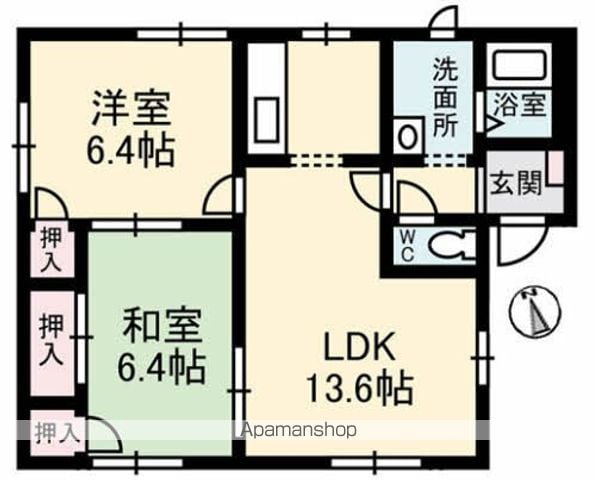 フレグランス大島 A棟の間取り写真