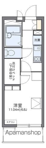 レオパレスエクレールK下大槻の間取り写真