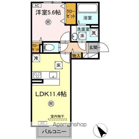 DーROOM Nの間取り写真