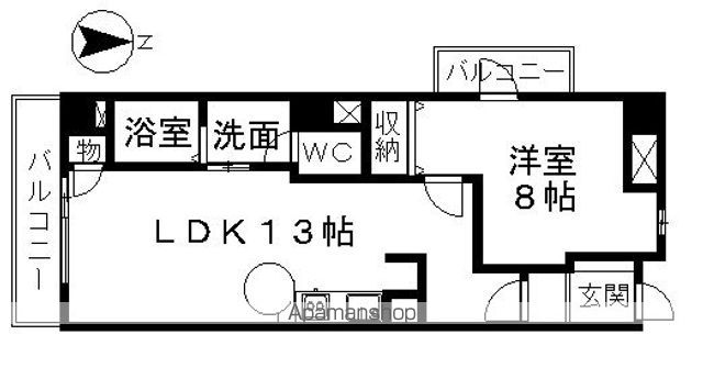 ＳＫ　ＰＬＡＣＥ[1LDK/48.87m2]の間取図