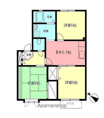 【藤沢市辻堂元町のアパートの間取り】