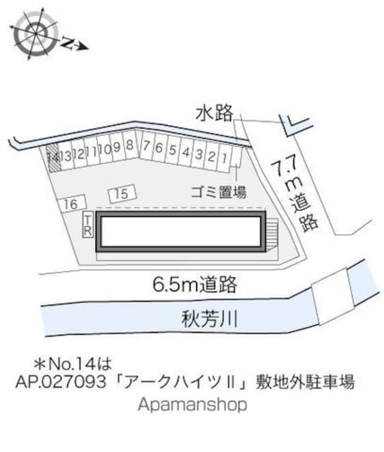 レオパレスアークハイツ[1K/23.18m2]の配置図