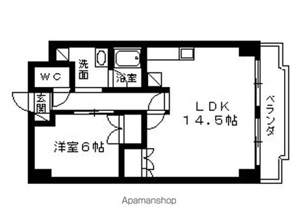 カルテットＫＯＢＯＲＩ　Ｄ棟[1LDK/52m2]の間取図