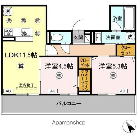 CAMPANELLA庚午北の間取り写真