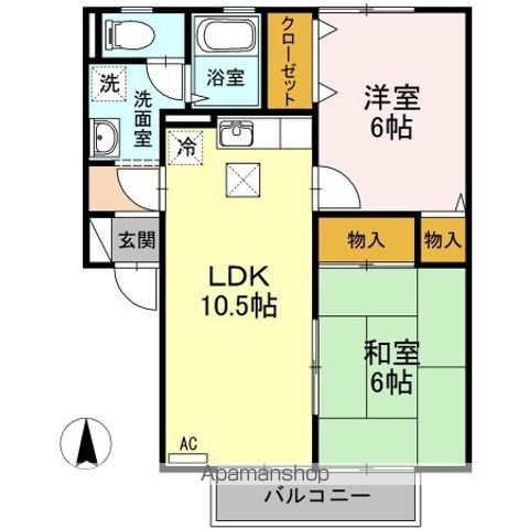 セジュール力石 A棟の間取り写真