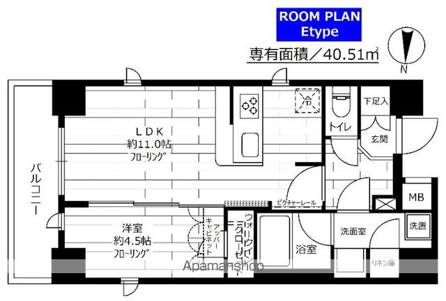 ステージファースト菊川アジールコートの間取り写真