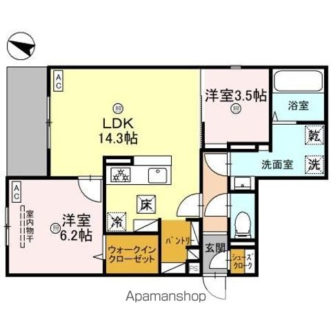 【ＣＬＡＳＨＩＳＴ城北公園の間取り】