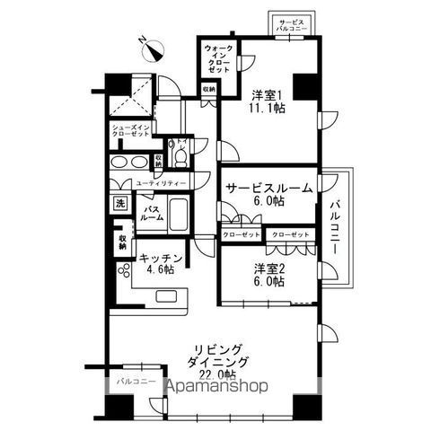 アーバンパーク代官山IIの間取り写真