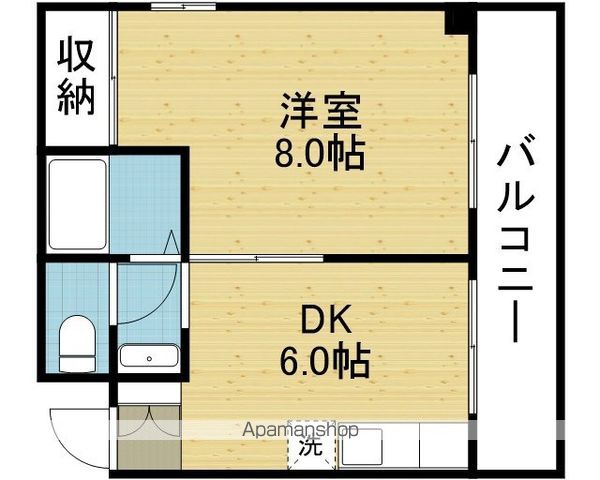 ハイツヤグルマの間取り写真