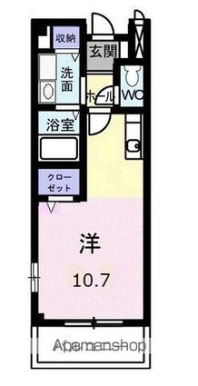 エスポワール土居　Ａ[1R/29.42m2]の間取図