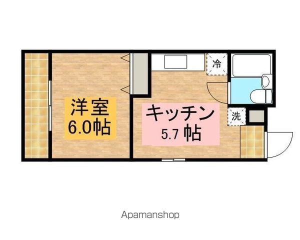 【三鷹市大沢のマンションの間取り】