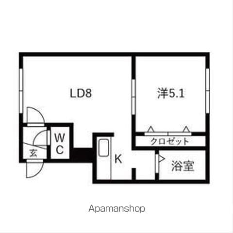 KMハイツの間取り写真