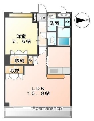 グレイスヴィラＢ棟　[1LDK/51.66m2]の間取図