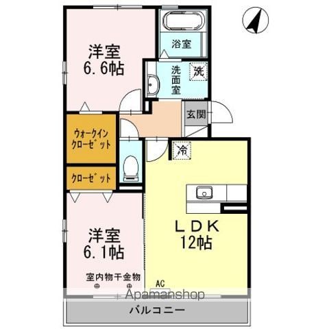 AーROOMの間取り写真