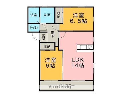 フェアライズ小島Ⅲ[2LDK/57.9m2]の間取図