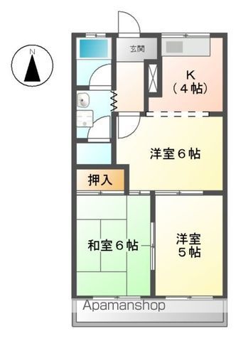 【岐阜市須賀のマンションの間取り】