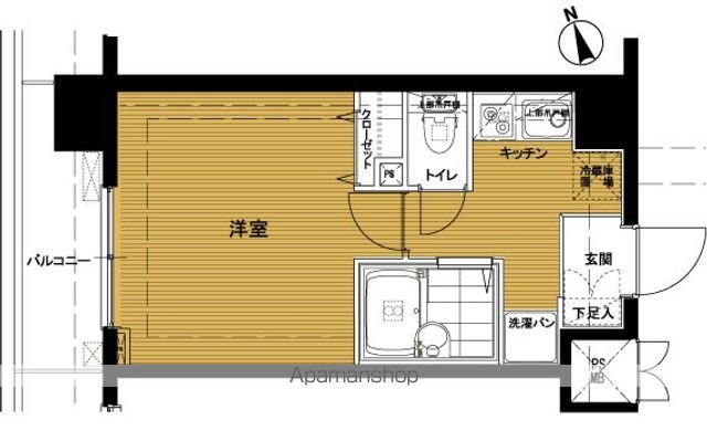 【港区南麻布のマンションの間取り】