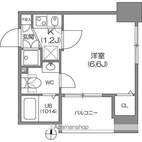 【中野区本町のマンションの間取り】