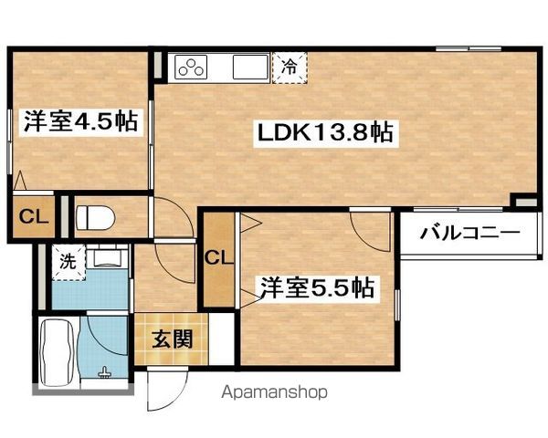 ヴェルメゾン吹田元町の間取り写真