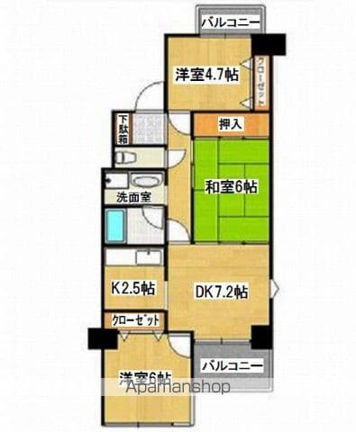 シャルマン千田町の間取り写真
